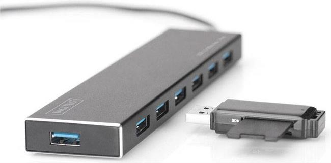 DIGITUS USB 3.0 Office Hub DA-70241-1 - hub - 7 ports