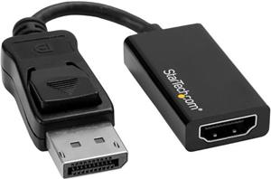 StarTech.com DisplayPort to HDMI Adapter - 4K 60Hz - Video Converter for Your DP Computer and HDMI TV or Computer Monitor (DP2HD4K60S) - video converter