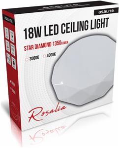 Ceiling LED light, diamond, 18W STAR, 4000K, 1350lm