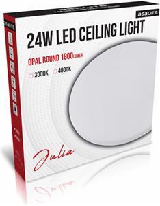 Ceiling LED light, round, 24W OPAL, 4000K, 1800lm