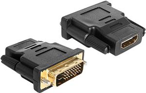 DeLOCK Adapter DVI 24+1 pin male > HDMI female - video adapter - HDMI / DVI