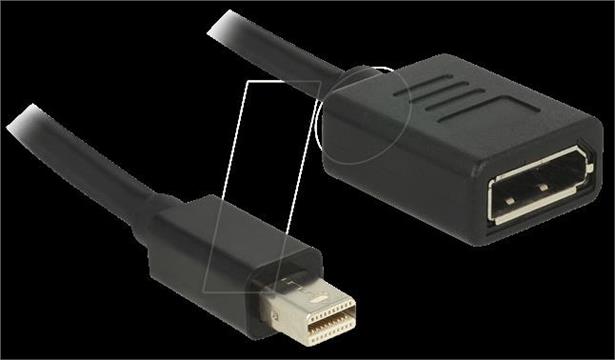 DeLOCK DisplayPort adapter - 21 cm