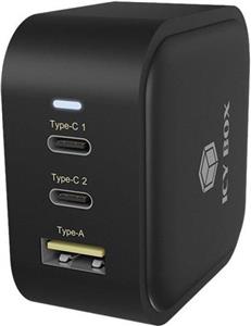 RaidSonic ICY BOX IB-PS103-PD power adapter - USB, 2 x USB-C - 65 Watt