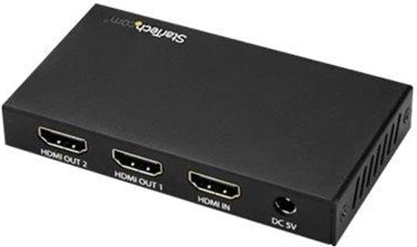 StarTech.com HDMI Splitter - 2-Port - 4K 60Hz - HDMI Splitter 1 In 2 Out - 2 Way HDMI Splitter - HDMI Port Splitter (ST122HD202) - video/audio splitter - 2 ports