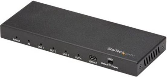 StarTech.com HDMI Splitter - 4-Port - 4K 60Hz - HDMI Splitter 1 In 4 Out - 4 Way HDMI Splitter - HDMI Port Splitter (ST124HD202) - video/audio splitter - 4 ports