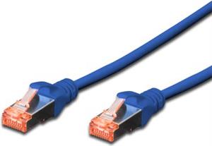 DIGITUS CAT 6 S/FTP patch cable, 0.5m, plavi