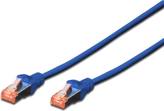 DIGITUS CAT 6 S/FTP patch cable, 0.5m, plavi