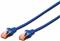 DIGITUS patch cable - 10 m - blue, RAL 5017