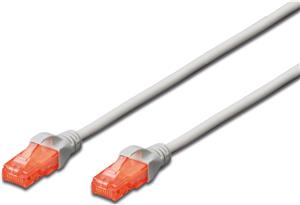 DIGITUS patch cable - 25 cm - gray