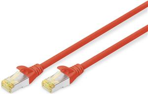 DIGITUS patch cable - 5 m - red