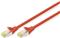 DIGITUS patch cable - 5 m - red