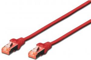 DIGITUS patch cable - 50 cm - red, RAL 3020