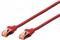 DIGITUS patch cable - 50 cm - red, RAL 3020