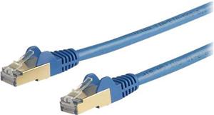 StarTech.com 5 m CAT6a Ethernet Cable - 10 Gigabit Category 6a Shielded Snagless RJ45 100W PoE Patch Cord - 10GbE Blue UL/TIA Certified - patch cable - 5 m - blue