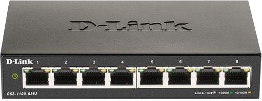 D-Link DGS-1100-08V2 Easy Smart Managed Switch 8-Port