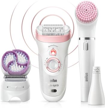 Braun Silk-épil 9 Silk-épil Beauty Set 9 9-975 Deluxe 6-in-1 Cordless Wet & Dry Hair Removal - Epilator, Shaver, Exfoliator, Cleansing Kit for Face & Body