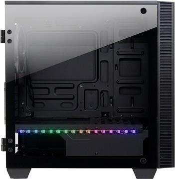 Chassis INTER-TECH X-608 INFINITY MICRO, microATX, RGB, Front and Side Tempered Glass, w/o PSU