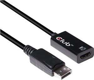 Adapter DisplayPort 1.4 to HDMI 2.0b Club 3D CAC-1080, M/F, 4K@60Hz, HDR, Active