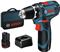 Bosch Akku-Bohrschrauber 12 V Li-Ion 1300 RPM Black, Blue, Red