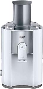 Braun J 500 WH juice maker Juice extractor 900 W Stainless steel, White