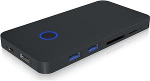 Icybox IB-DK2108M-C 8-in-1 USB Type-C PowerDelivery up to 100 W docking station