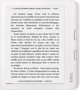 eReader Kobo Libra 2, 7'' Touch, 32GB WiFi, white, KO-N418-KU-WH-K-EP