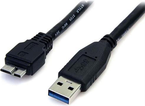 0.5m (1.5ft) Black SuperSpeed USB 3.0 Cable A to Micro B - USB 3.0 Micro B Cable - 1x USB 3 A (M), 1x USB 3 Micro B (M) 50cm (USB3AUB50CMB) - USB cable - Micro-USB Type B to USB Type A - 