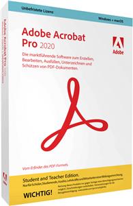 Adobe Acrobat Pro 2020 - Student & Teacher - 1 PC, perpetual - ESD-Download ESD