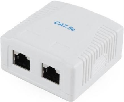 Gembird CAT5E FTP 2-port surface mount box