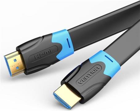 Vention Flat High Speed HDMI Cable 1.5M Black