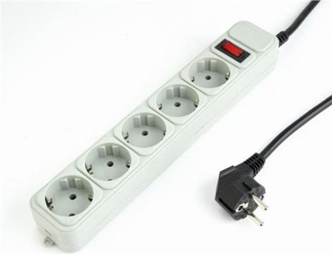 Gembird Surge protector, 5 sockets, 4,5m, white