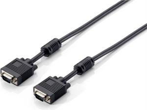 VGA kabel HDB15 M/M 1,0 m, oklopljen, s feritima, crni
