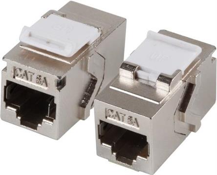 Modul Keystone RJ45 Cat.6a STP, Ž/Ž 1:1