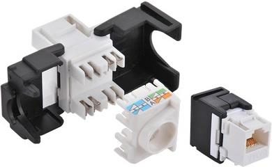 Modul Keystone RJ45 Cat.6a UTP, tool less, bijeli