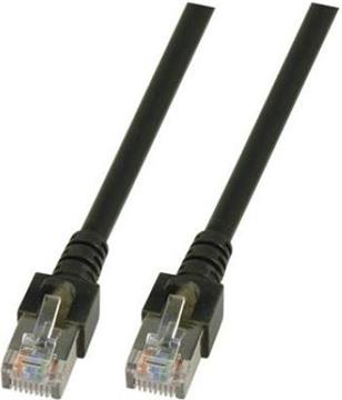 SF/UTP prespojni kabel Cat.5e PVC CCA AWG26, crni, 7,5 m