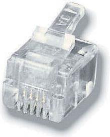 Modularni utikač RJ11 (6P4C), za plosnati kabel - pak. 100 kom.