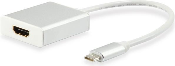 Konverter USB 3.1 C M -> HDMI Ž, 4K@60Hz, na kabelu 0,15m, bijeli