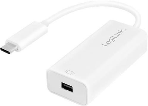 Konverter USB 3.2 Gen 1 C M -> Mini DisplayPort Ž, 4K@60Hz, na kabelu, bijeli