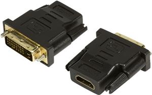 Adapter DVI-D (24+1) M -> HDMI A Ž, crni