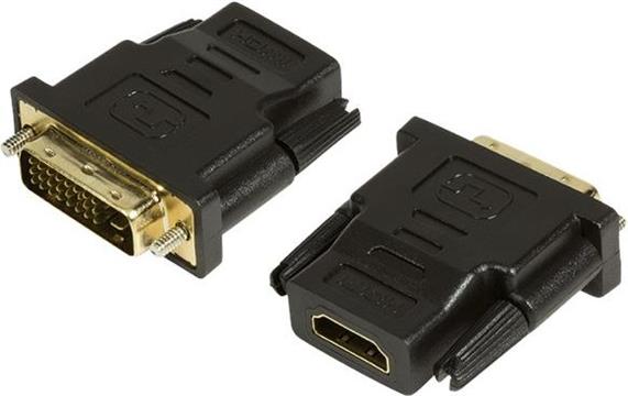 Adapter DVI-D (24+1) M -> HDMI A Ž, crni