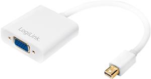 Adapter Mini DisplayPort M -> VGA Ž, 1080p, na kabelu 9 cm, bijeli