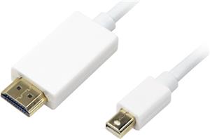 Mini DisplayPort -> HDMI kabel M/M 2,0m, 4K@30Hz, bijeli