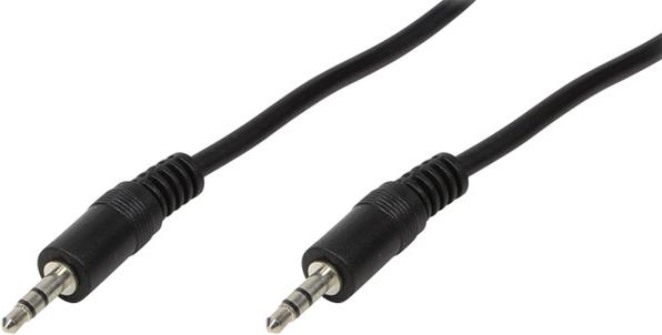 Audio kabel 3,5 mm stereo M/M 5,0 m, crni