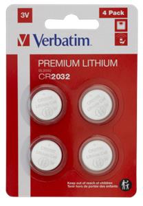 Baterije Verbatim #49533, litijske, CR2032 3V, 4pack