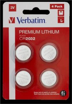 Baterije Verbatim #49533, litijske, CR2032 3V, 4pack