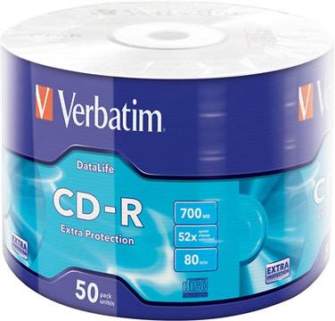 CD-R Verbatim #43787 700MB 52x ww50