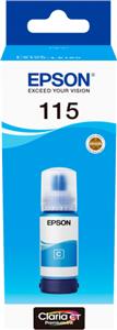 Tinta Epson 115 L8180/L8160 ecotank cyan ink bottle C13T07D24A 70ml