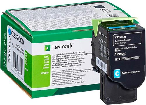 Toner Lexmark C2320C0 cyan 1k
