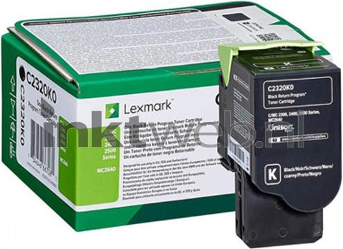 Toner Lexmark C2320K0 black 1k