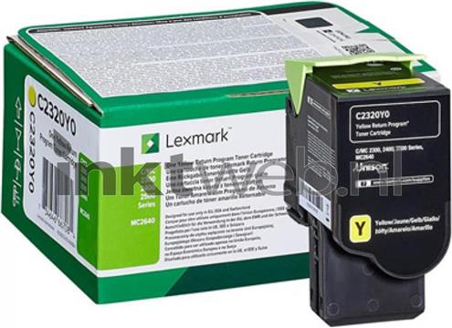 Toner Lexmark C2320Y0 yellow 1k